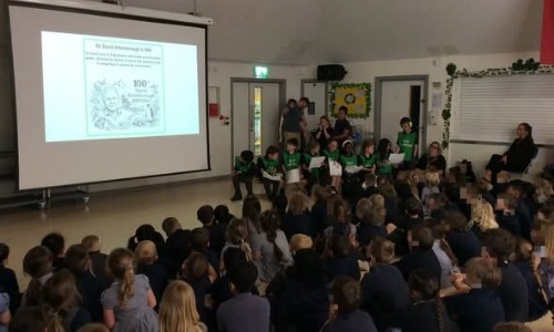News » Eco-Warriors' Presentation for Sir David Attenborough's 100th birthday